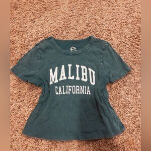 Light green crop top